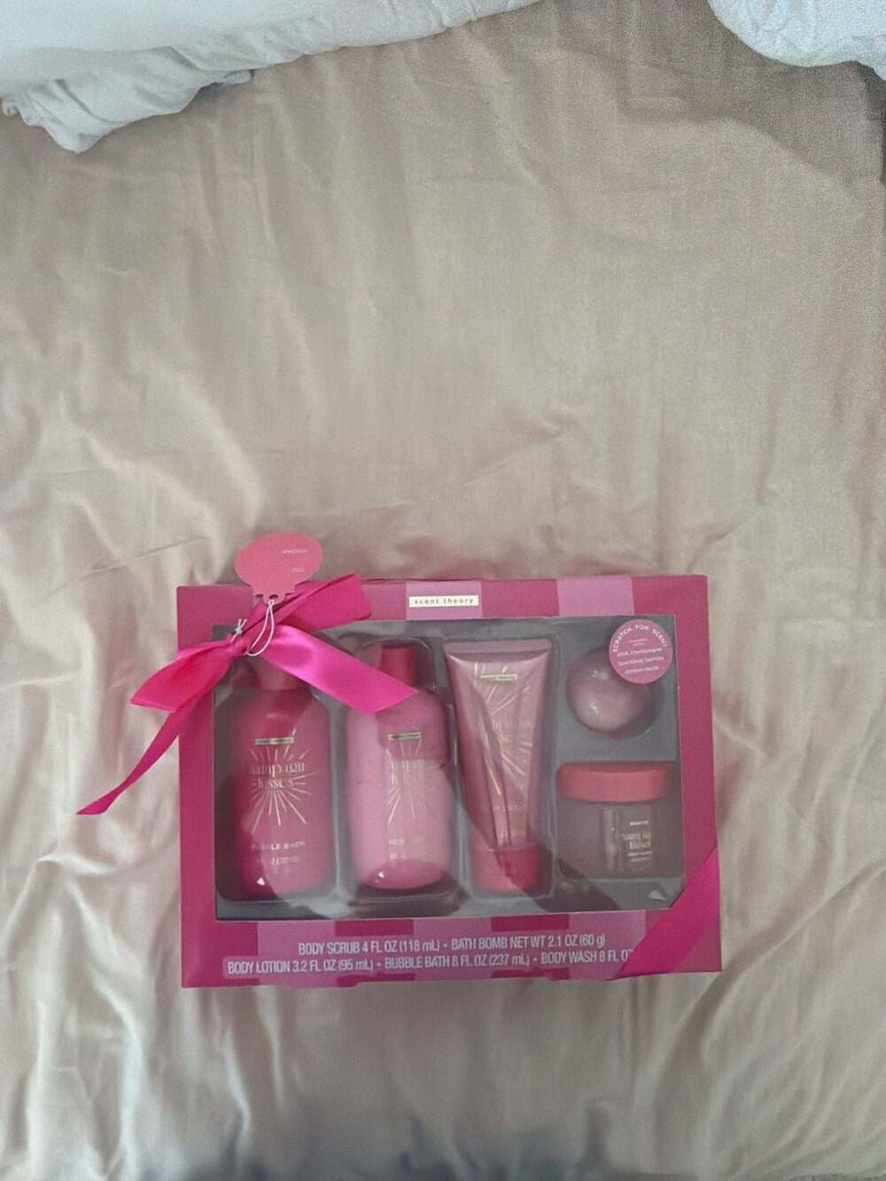 Scent Theory Champagne Kisses 5-Piece Holiday Bath and Body Gift Set